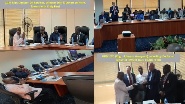 Craig Ferri with directors at NNPC Towers, Abuja